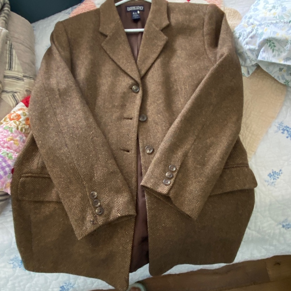 Ladies LL Bean 100% lambs wool blazer , jacket 14